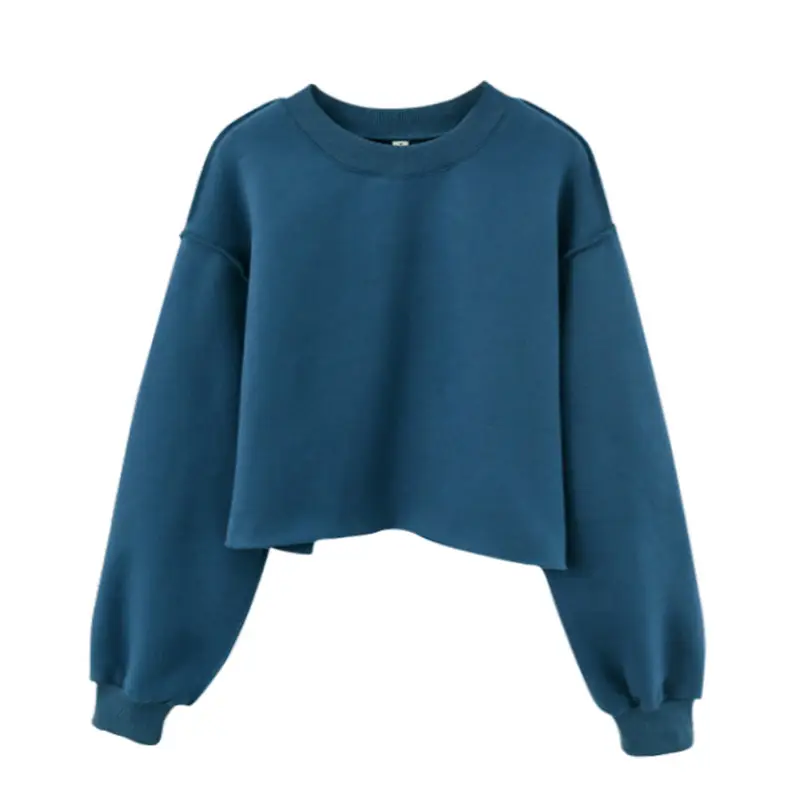 Women's Velvet Crossbody Sweatshirt Yellow — feature 36