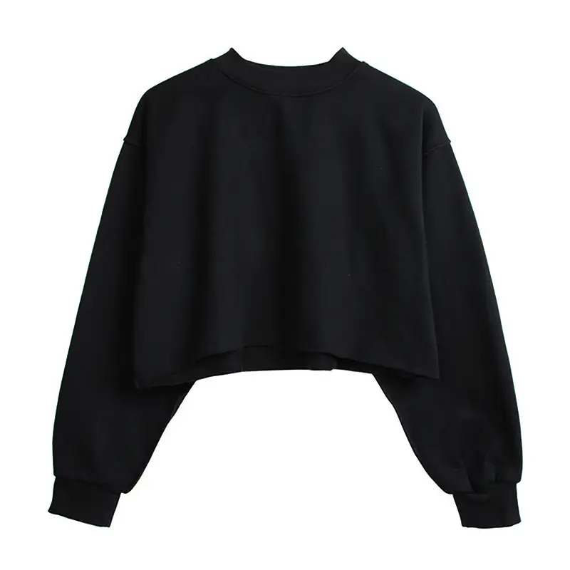 Women's Velvet Crossbody Sweatshirt Yellow