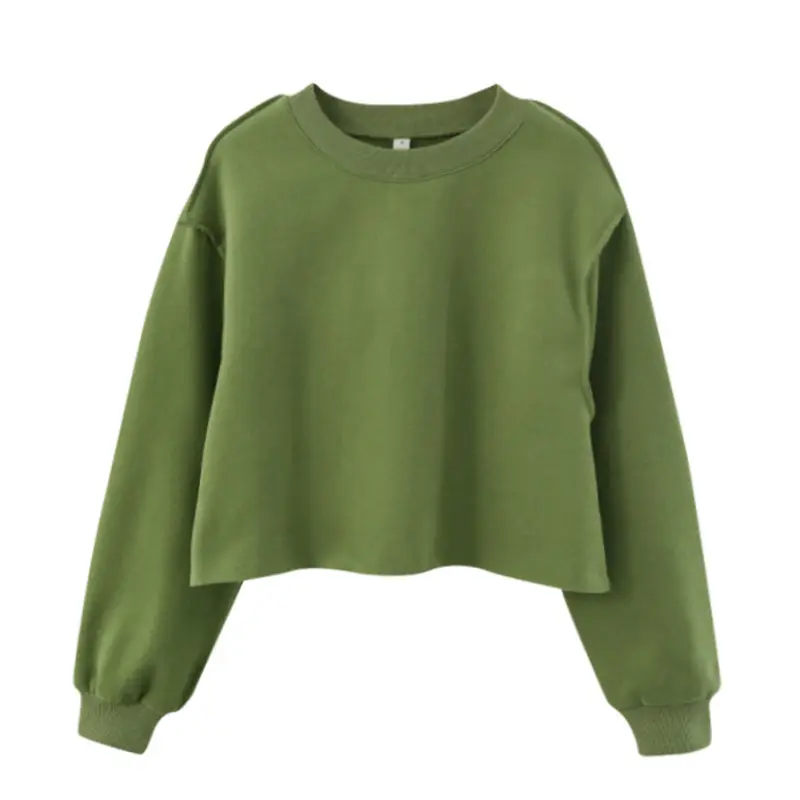 Women's Velvet Crossbody Sweatshirt Yellow — feature 35