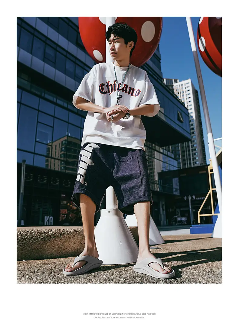Men Slip-On White Flip Flops Summer Wear — feature 13