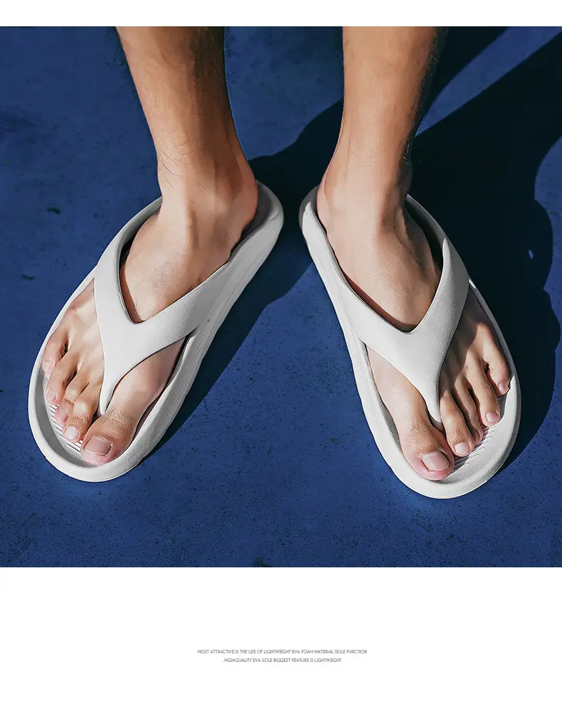Men Slip-On White Flip Flops Summer Wear — feature 15