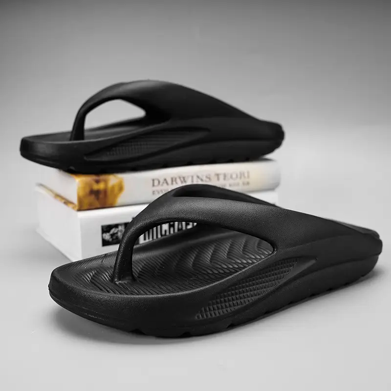Men Slip-On White Flip Flops Summer Wear