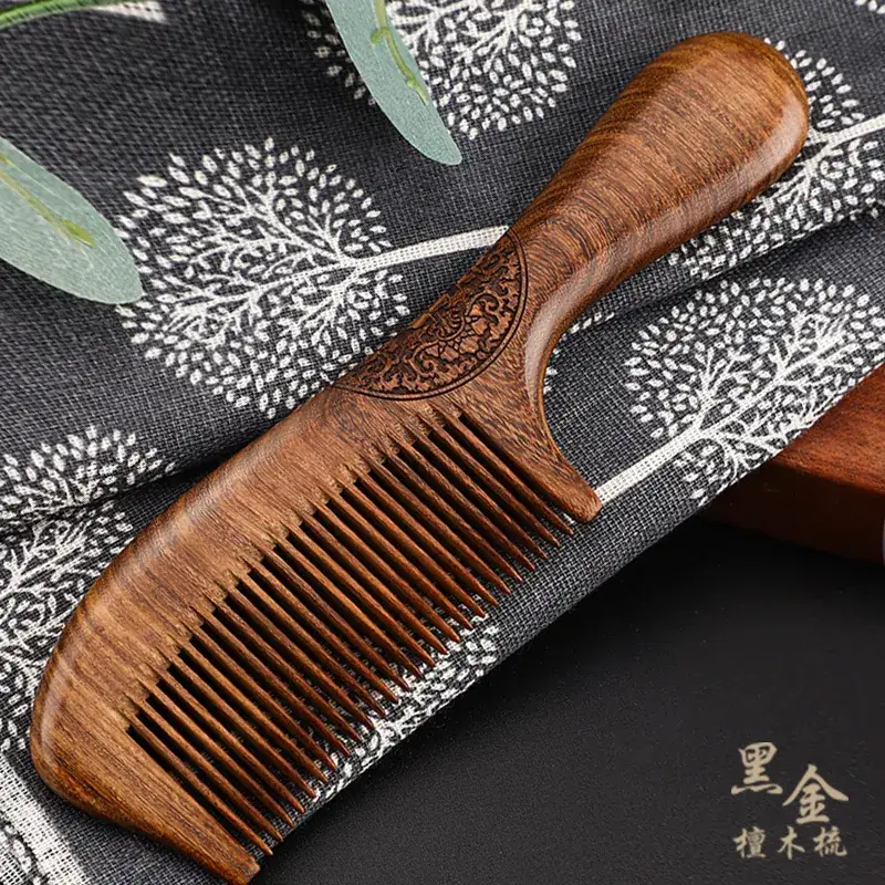 Sandalwood Hair Comb Anti-Static Long Hair Men Women - Image 7