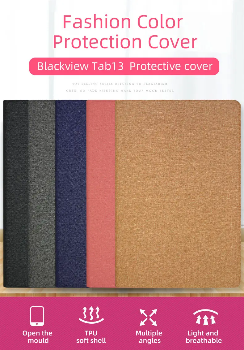 10 Inch Blue Foldable Tablet Case with Protective Cover — feature 1