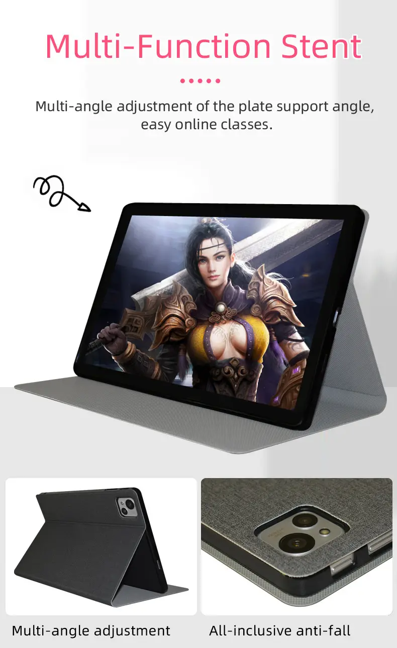 10 Inch Blue Foldable Tablet Case with Protective Cover — feature 3