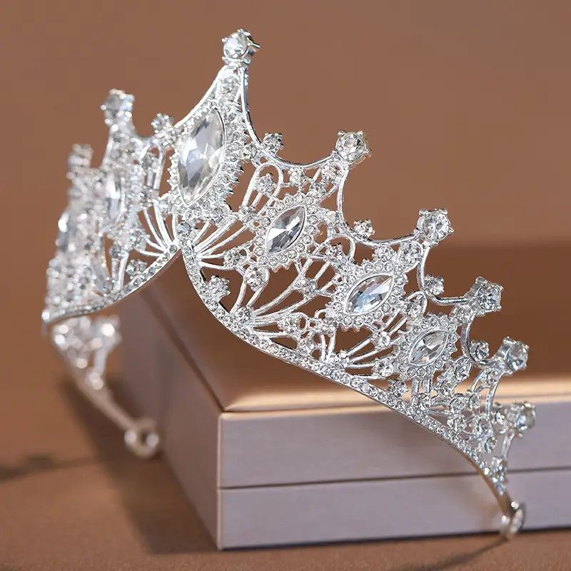 Red Crystal Bridal Crown for Girls 18+ - Image 14