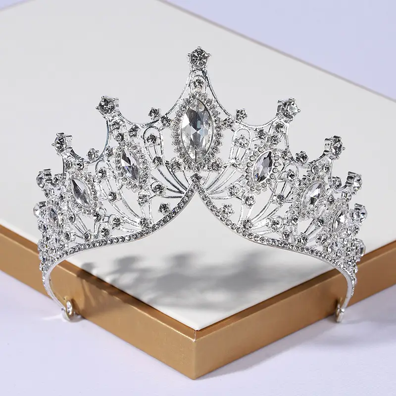 Red Crystal Bridal Crown for Girls 18+ - Image 15