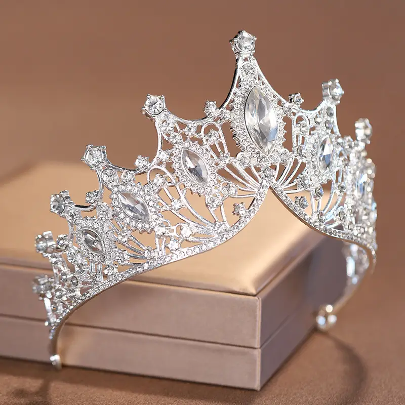 Red Crystal Bridal Crown for Girls 18+ — feature 2
