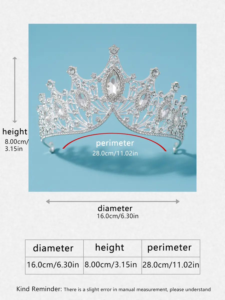 Red Crystal Bridal Crown for Girls 18+ — feature 4