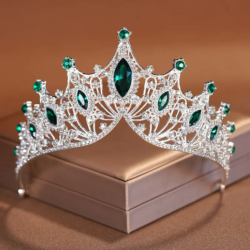 Red Crystal Bridal Crown for Girls 18+ - Image 11