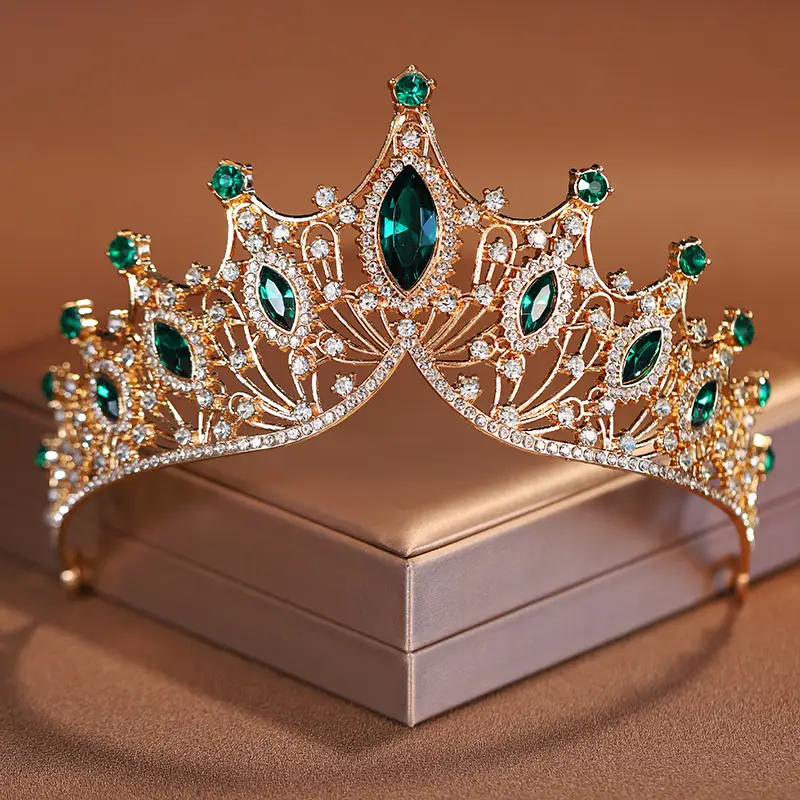 Red Crystal Bridal Crown for Girls 18+ - Image 5