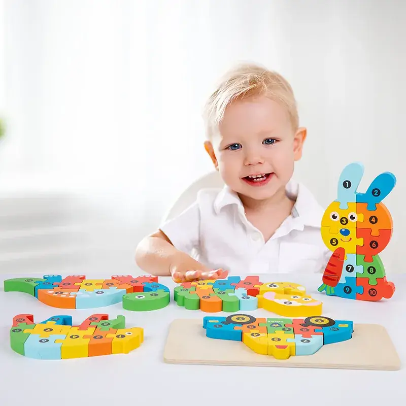 Three-Dimensional Wooden Puzzle Traffic Car for Kids - Image 40