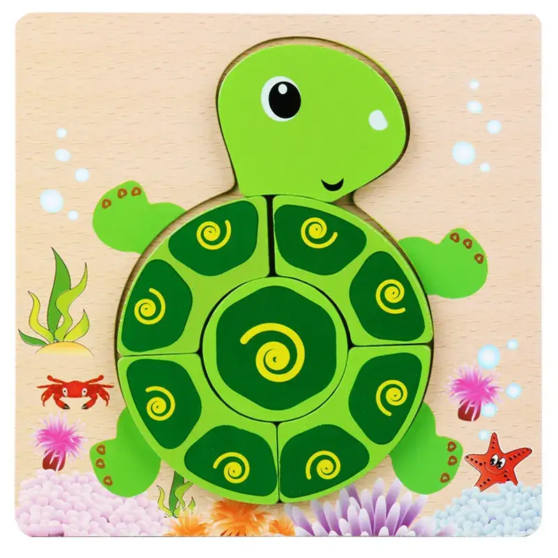 Three-Dimensional Wooden Puzzle Traffic Car for Kids - Image 22