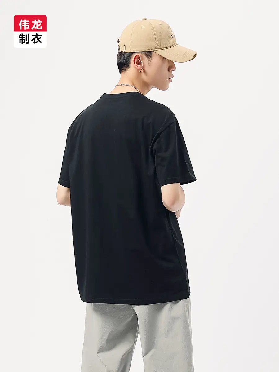 Men Pure Cotton Summer T-Shirt Solid Beige Round Neck - Image 14