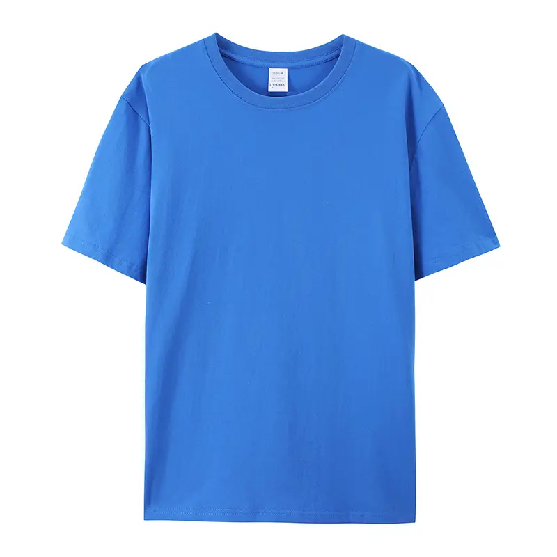 Men Pure Cotton Summer T-Shirt Solid Beige Round Neck - Image 11
