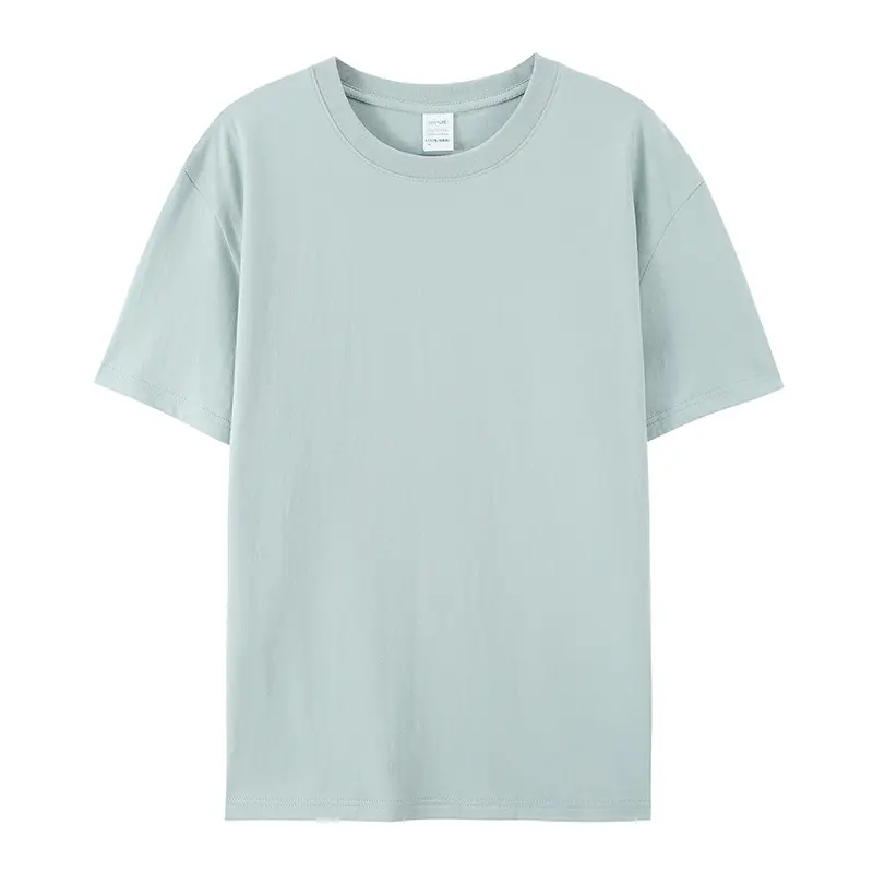 Men Pure Cotton Summer T-Shirt Solid Beige Round Neck - Image 8