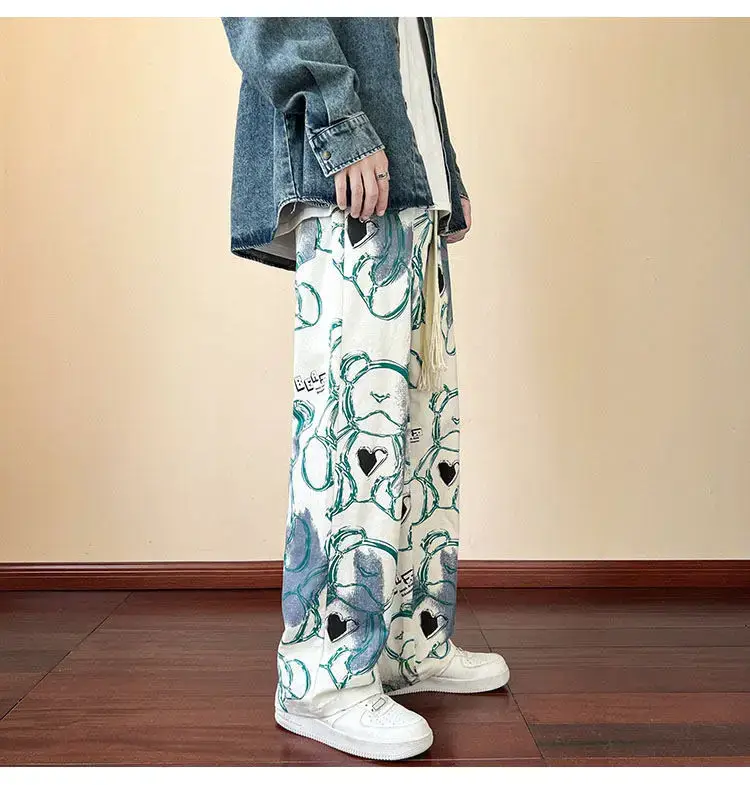 2023 New Heavy New Bear Printed Pants for Men — feature 34
