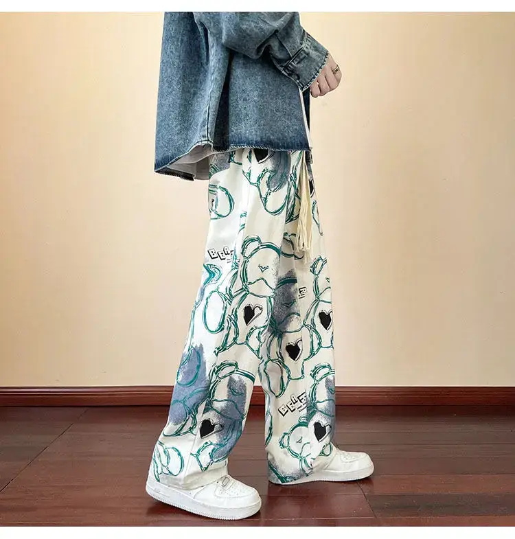 2023 New Heavy New Bear Printed Pants for Men — feature 35