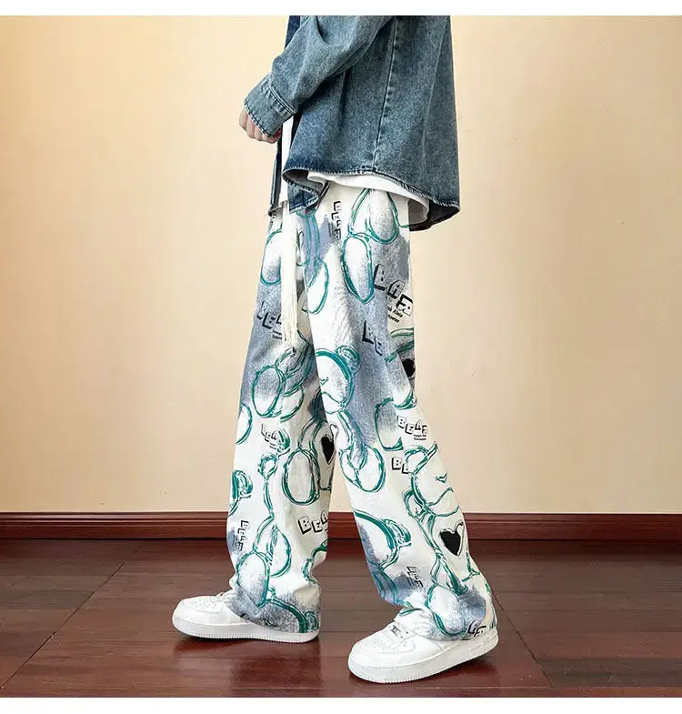 2023 New Heavy New Bear Printed Pants for Men — feature 37