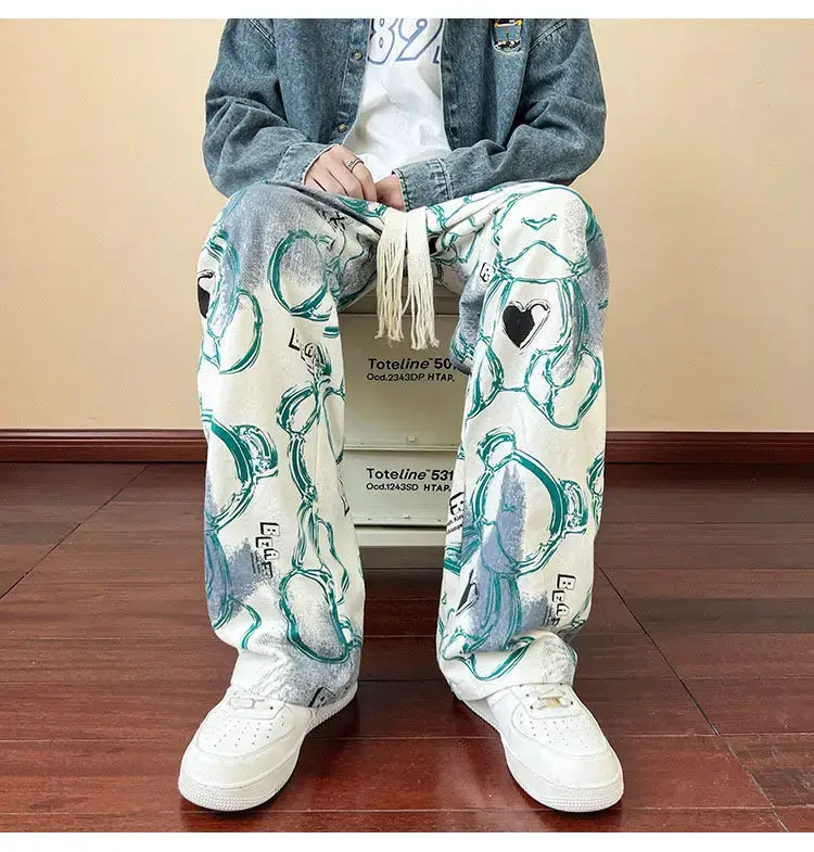 2023 New Heavy New Bear Printed Pants for Men — feature 39