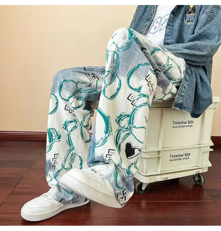 2023 New Heavy New Bear Printed Pants for Men — feature 40