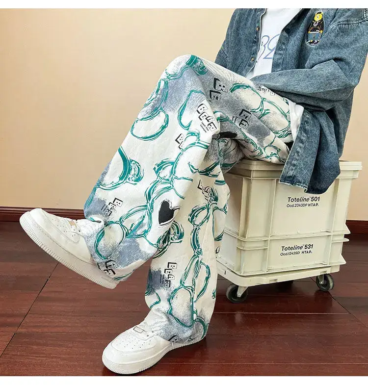 2023 New Heavy New Bear Printed Pants for Men — feature 41