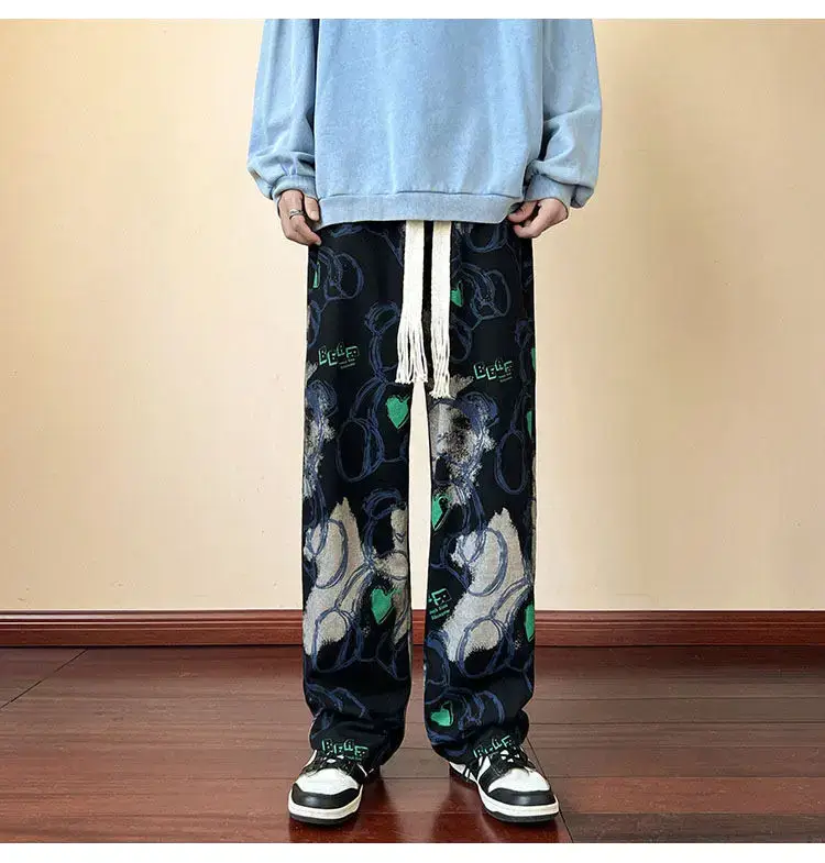 2023 New Heavy New Bear Printed Pants for Men — feature 44