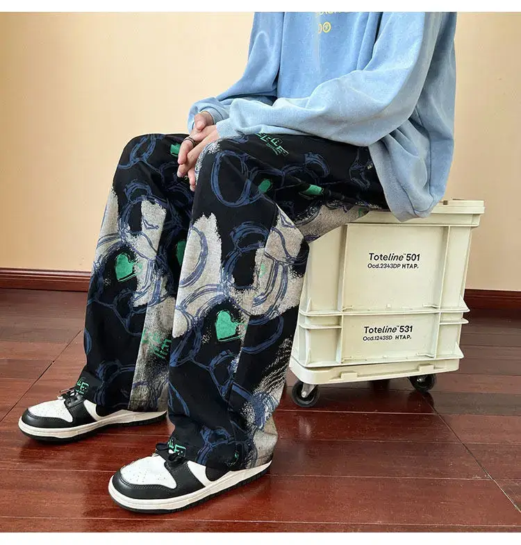 2023 New Heavy New Bear Printed Pants for Men — feature 50