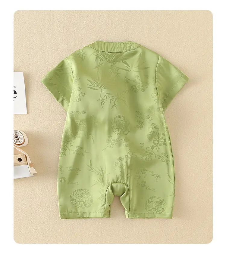 Baby Boy Chinese Style Green Shorts Set — feature 51