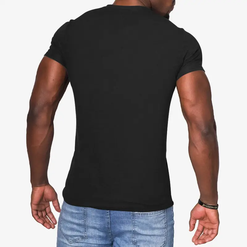 Men's 2023 Cross-border Slim Fit T-Shirt Black — feature 18
