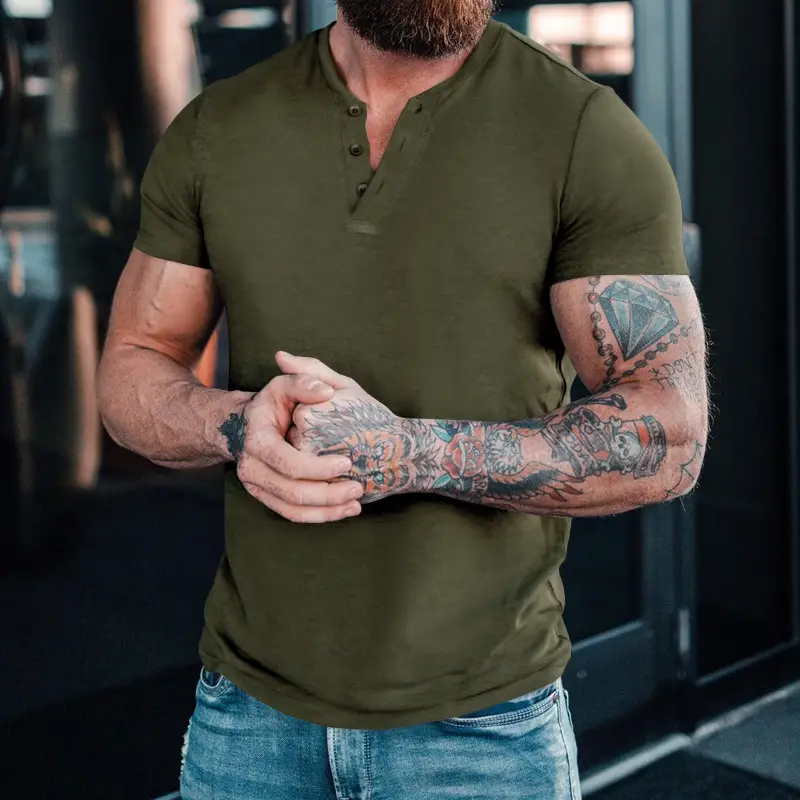 Men's 2023 Cross-border Slim Fit T-Shirt Black — feature 20