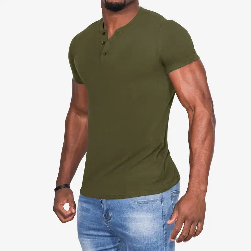 Men's 2023 Cross-border Slim Fit T-Shirt Black — feature 22