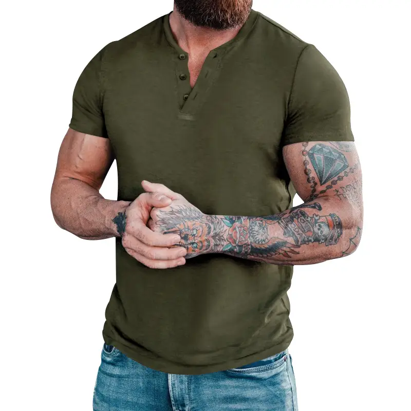 Men's 2023 Cross-border Slim Fit T-Shirt Black — feature 24