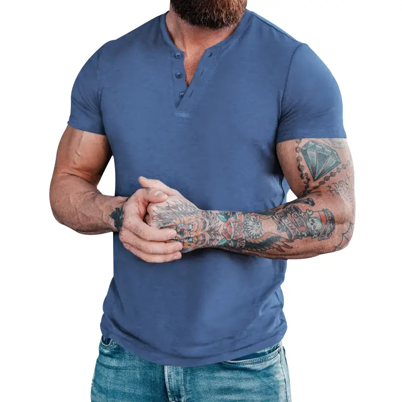 Men's 2023 Cross-border Slim Fit T-Shirt Black — feature 29