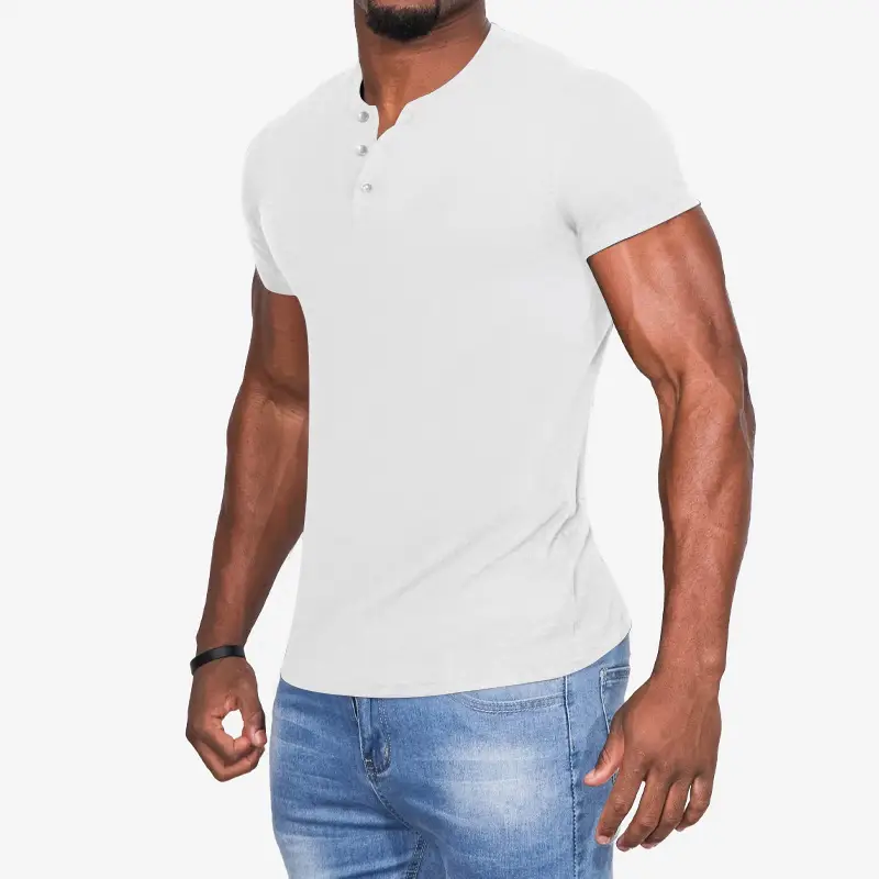 Men's 2023 Cross-border Slim Fit T-Shirt Black — feature 7