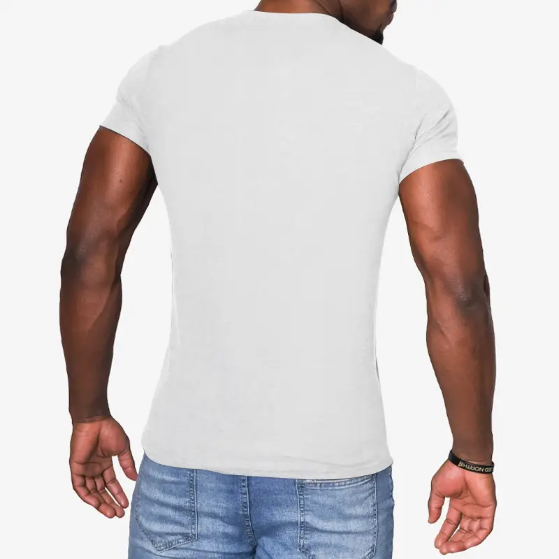 Men's 2023 Cross-border Slim Fit T-Shirt Black — feature 8