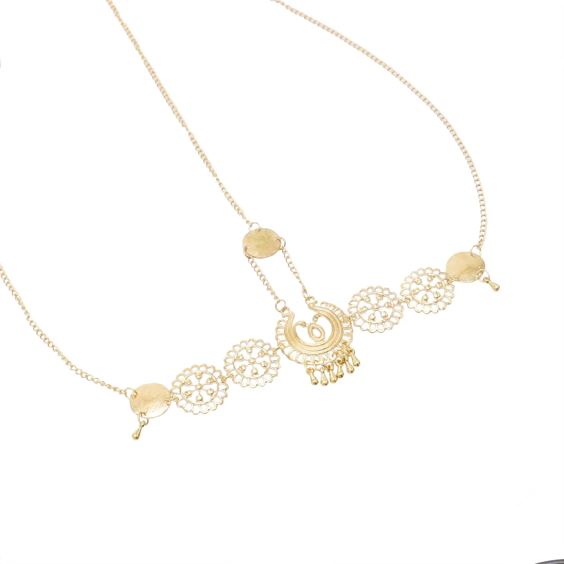 Antique Eyebrow Pendants Hair Accessories Set - Image 6