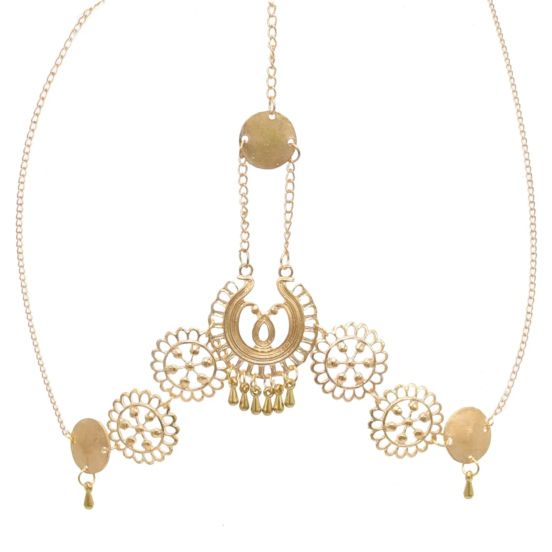 Antique Eyebrow Pendants Hair Accessories Set — feature 8