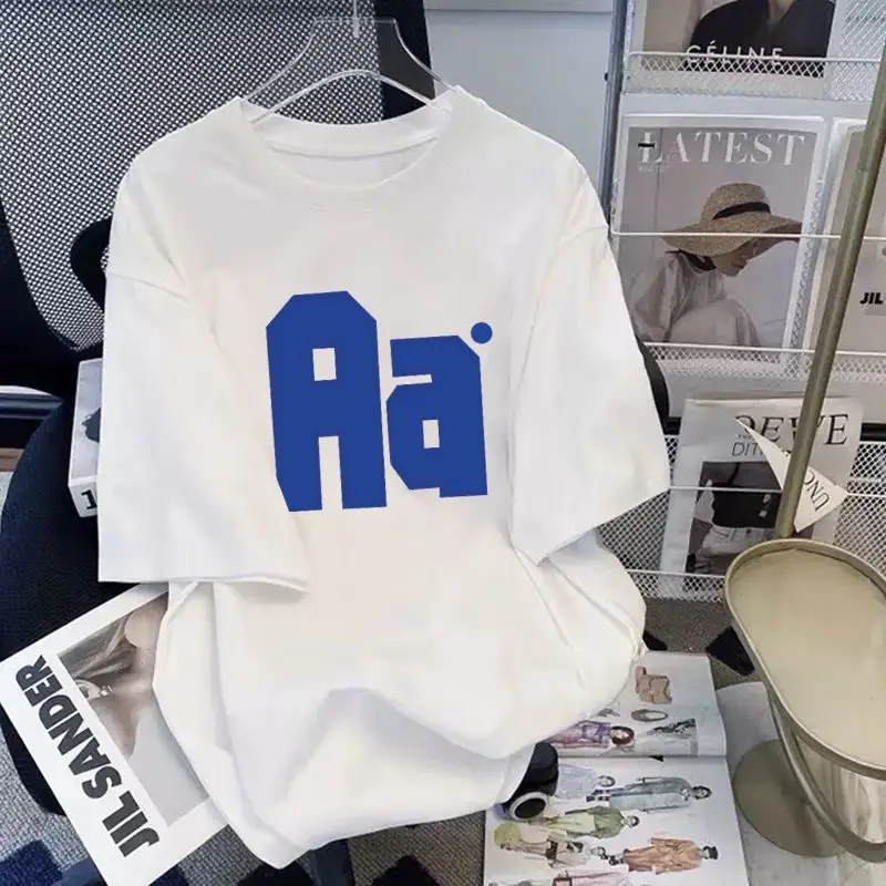 Women White Printed T-Shirt Casual Chinese Style - Image 13