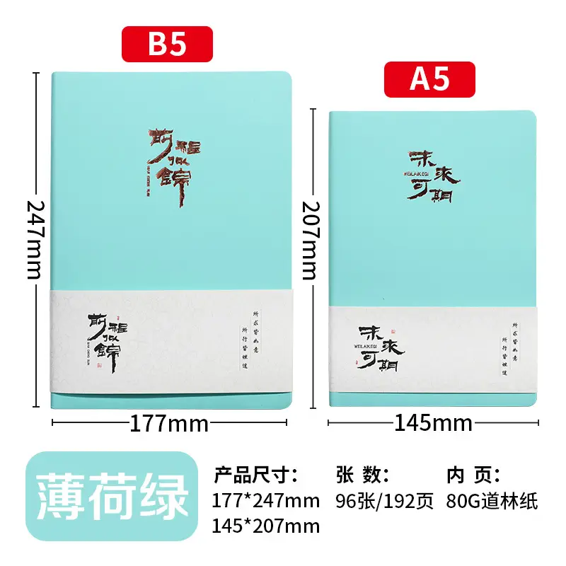 A5/B5 Notebook with 5 Colors Business Notepad - Image 4