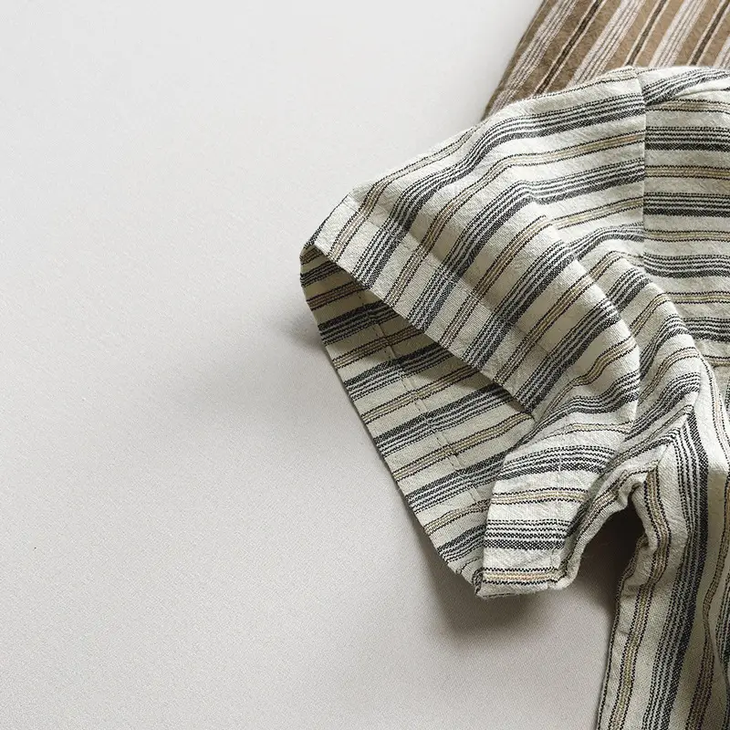 Boys Striped Cotton T-Shirt Summer New Style - Image 16