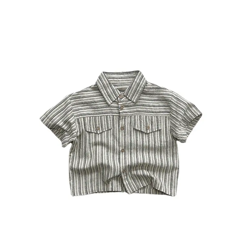 Boys Striped Cotton T-Shirt Summer New Style - Image 17