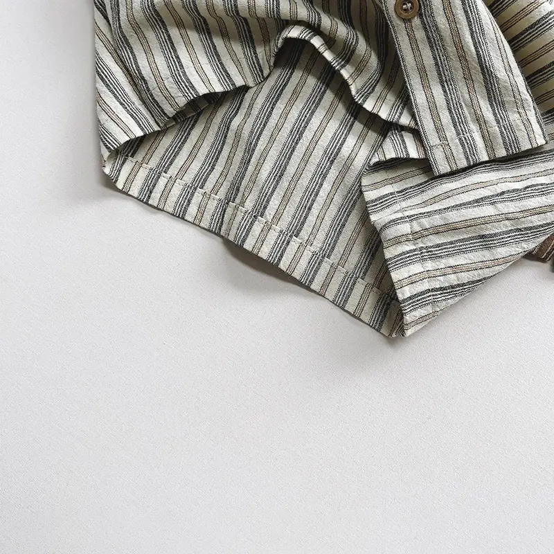 Boys Striped Cotton T-Shirt Summer New Style — feature 31