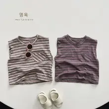 Boys Striped Cotton T-Shirt Summer New Style — feature 7