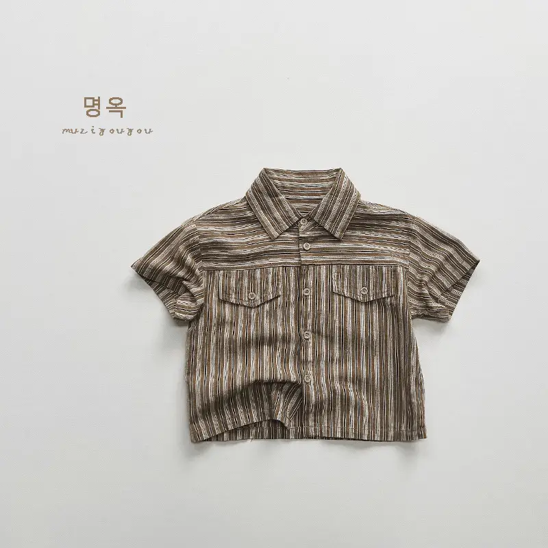 Boys Striped Cotton T-Shirt Summer New Style — feature 26
