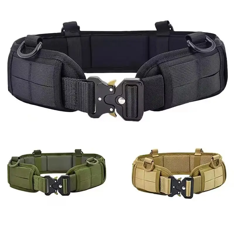 Tactical Molle Girdle Belt Multi-Functional Metal Speed Release Buckle - Image 6