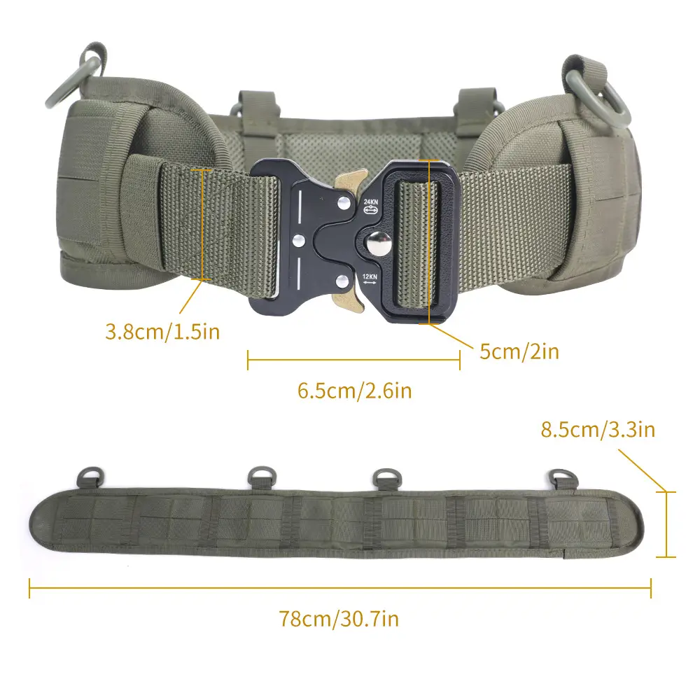 Tactical Molle Girdle Belt Multi-Functional Metal Speed Release Buckle — feature 9