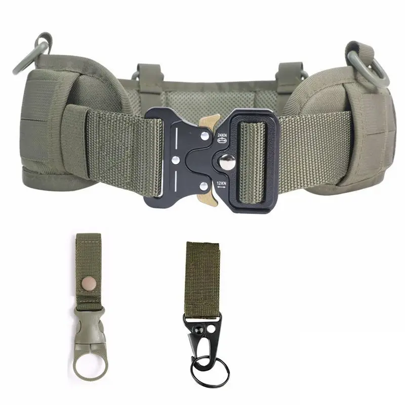 Tactical Molle Girdle Belt Multi-Functional Metal Speed Release Buckle - Image 3