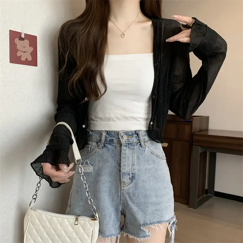 Women Long Sleeve Chiffon Shawl Summer Cardigan Outerwear — feature 16