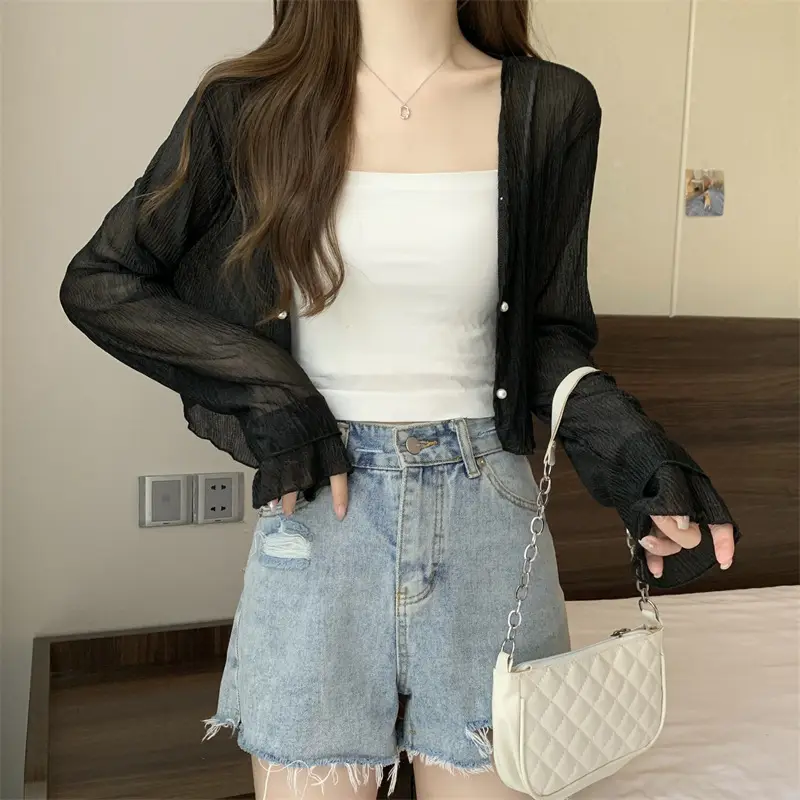 Women Long Sleeve Chiffon Shawl Summer Cardigan Outerwear — feature 20
